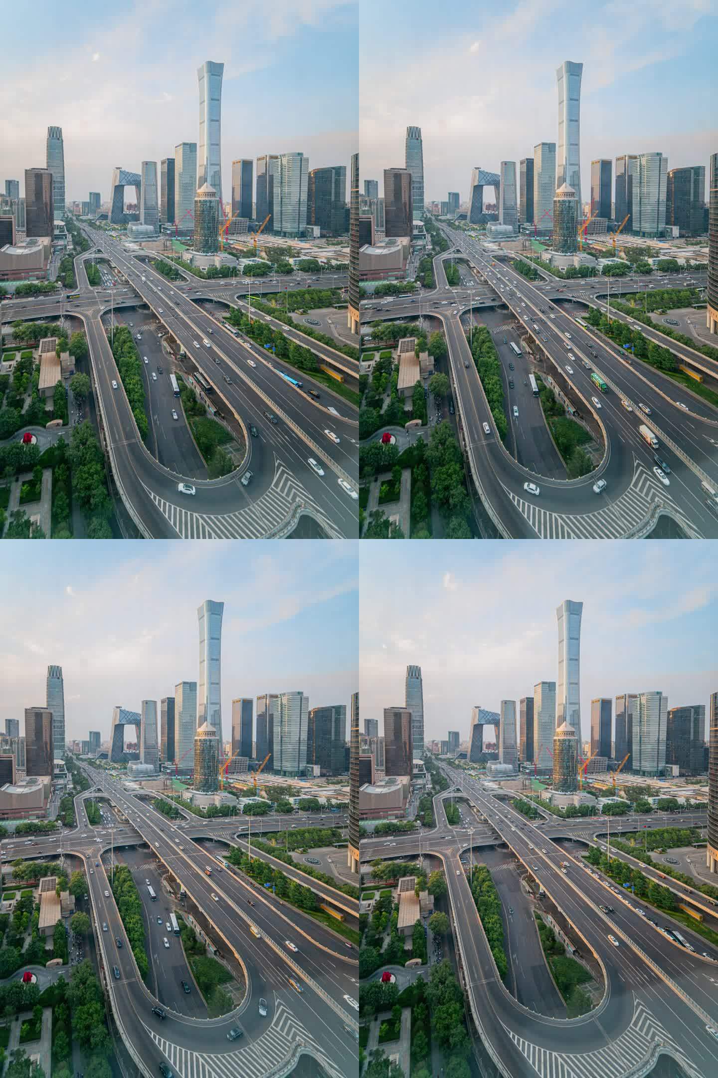 北京国贸桥国贸cbd核心区车流