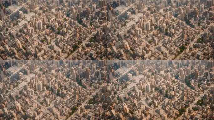 城市微缩模型视频素材