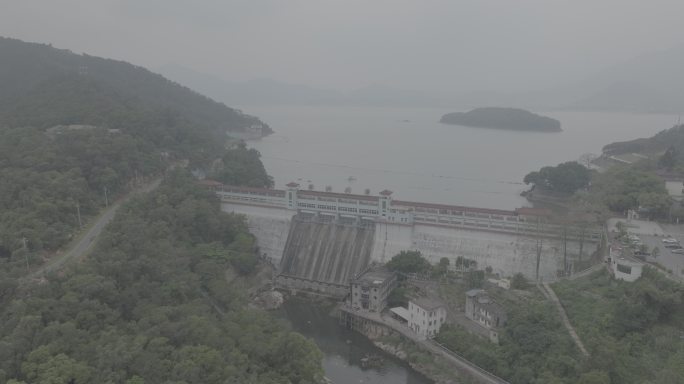 福州福清市东张水库石竹湖石竹山风景区航拍