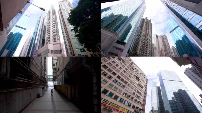 4K香港城市街头人文空镜2
