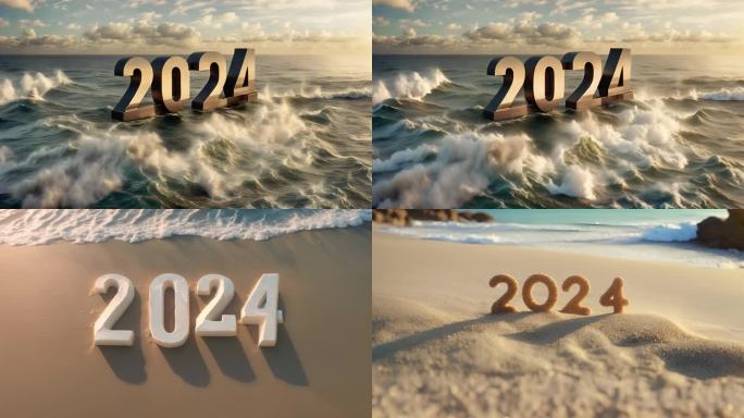 跨年新年迎接2024壮观大气