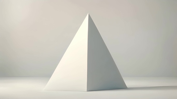 白色的三角体 三角体 白色 几何