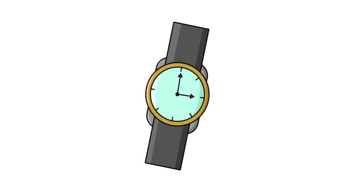 动画视频的手表图标