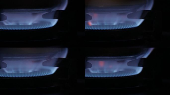 厨房燃气灶点火煤气灶火焰