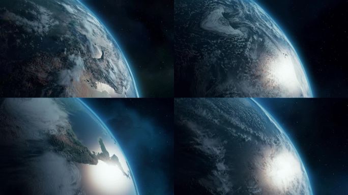 4k earth 写实地球 无缝循环