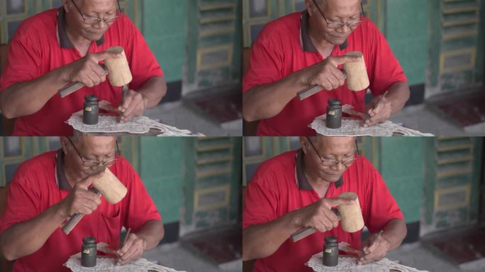 Java，制作皮影，wayang kulit或皮影