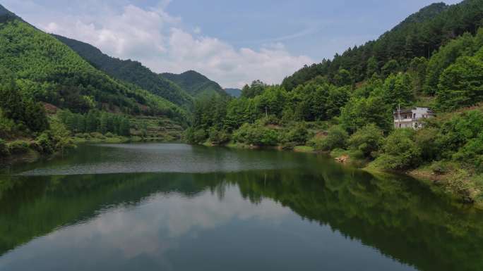 【原创4K】安徽黄山碧山枧溪水库晴天延时