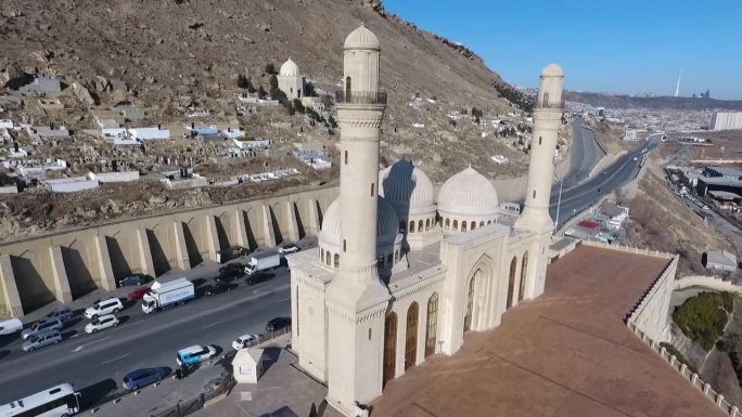 巴库麦地那清真寺鸟瞰图，阿塞拜疆