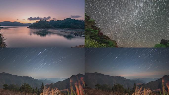 千岛湖晨雾与星空