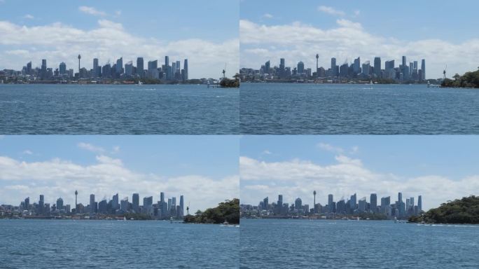 从船上看悉尼歌剧院和海港大桥