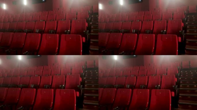 空荡荡的电影院或剧院大厅的形象