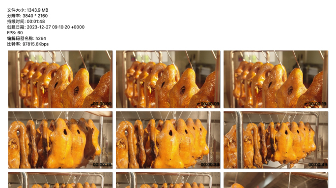 4K视频 金色诱惑：卤鹅制作的视觉盛宴