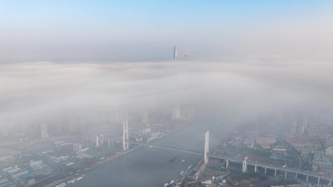 上海平流 南浦大桥 陆家嘴 城市平流