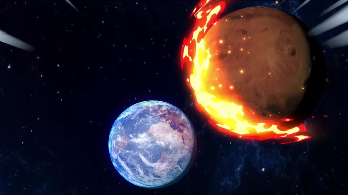 火星撞地球卡通动画