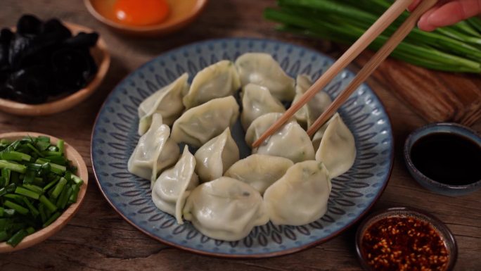 中国美食特色水饺广告