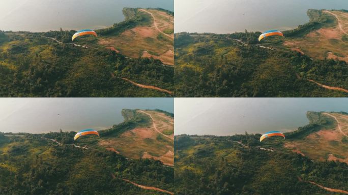 武汉光谷滑翔伞航拍