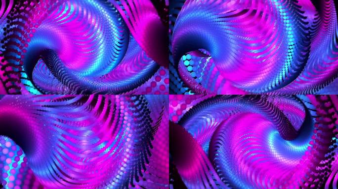 抽象螺旋的分形迷幻漩涡是一个三维抽象滑出
