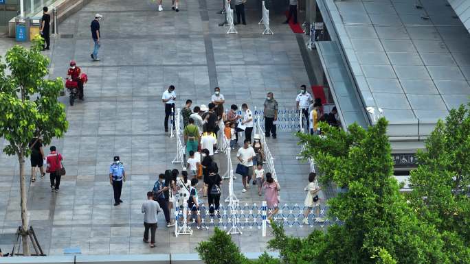 厦门思明区第一码头邮轮轮渡鹭江道轮船航拍