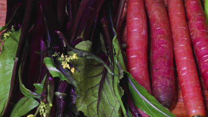 蔬菜菜心紫色青椒