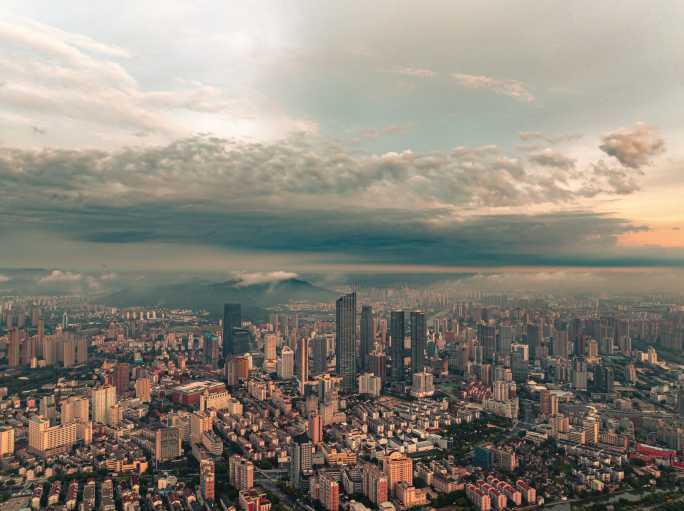 无锡城市云海延时摄影