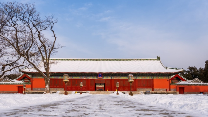 北京古代建筑博物馆雪景