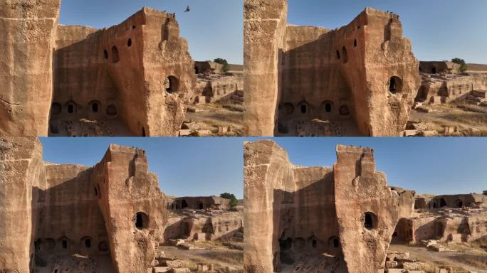 Dara Antique City (Dara Antik Şehri)无人机视频，Artuklu 