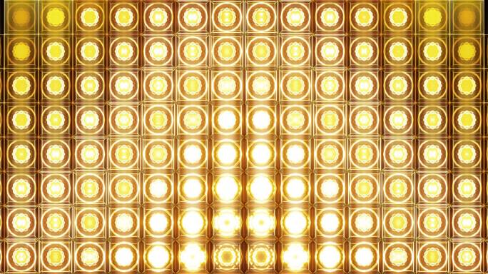 4K 金色LED矩阵灯珠灯墙-14