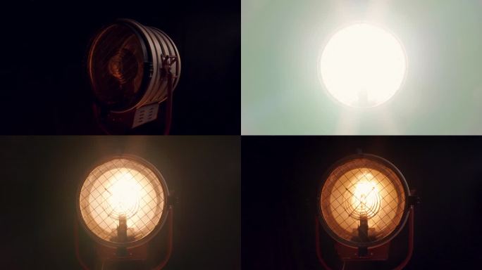 [Z02] -专业照明设备-灯从左到右旋转时打开和关闭