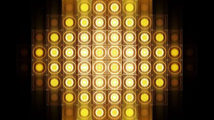 4K 金色LED矩阵灯珠灯墙-09