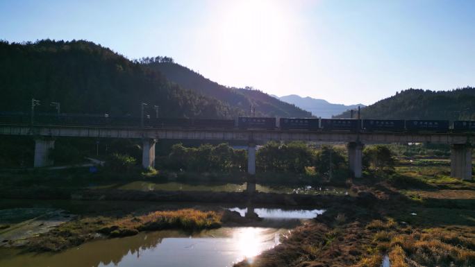 一带一路  中欧班列  铁路物流货运列车