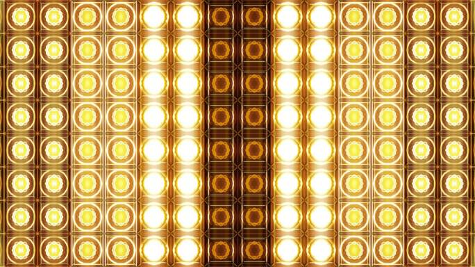 4K 金色LED矩阵灯珠灯墙-17