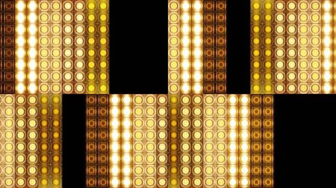 4K 金色LED矩阵灯珠灯墙-17
