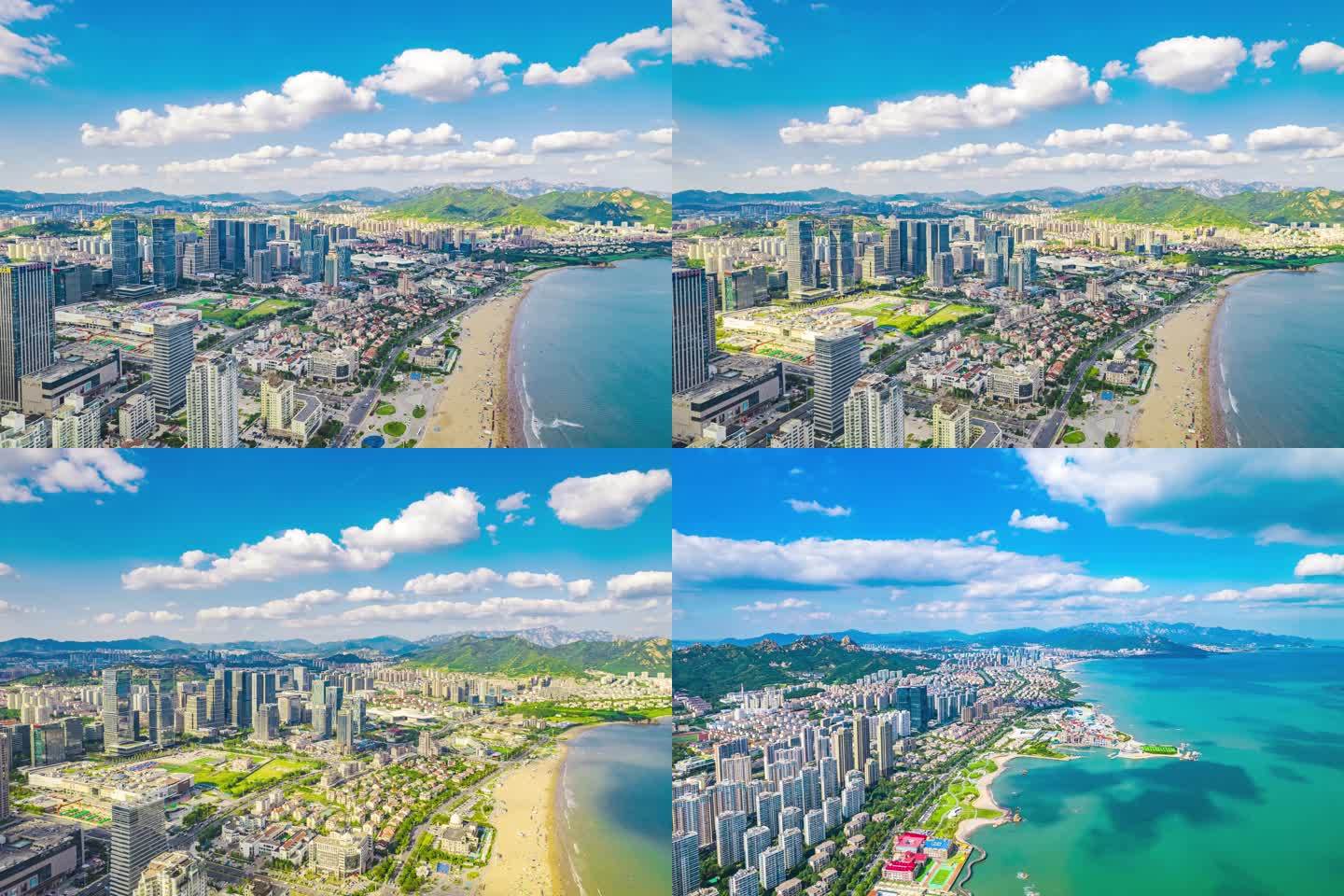 4K青岛崂山风景区沿海延时摄影