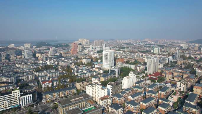 航拍镇江城市大景01