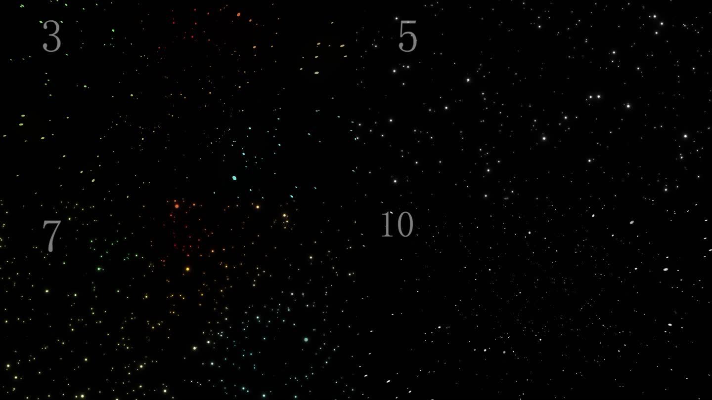 12款唯美星爆  粒子 穿越星空透明通道