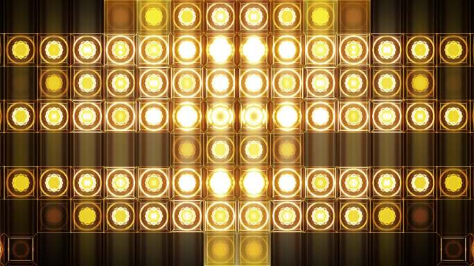 4K 金色LED矩阵灯珠灯墙-07