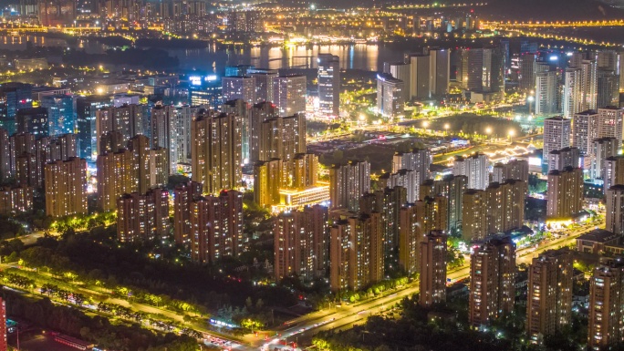 徐州大龙湖长焦夜景