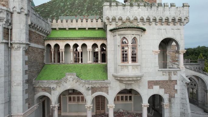 帕尔梅拉废弃的多纳奇卡宫。布拉加,葡萄牙