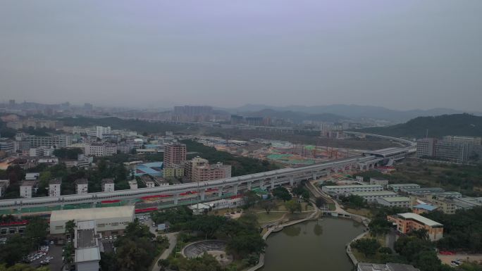 城市 深圳 大楼 航拍 光明 居民区