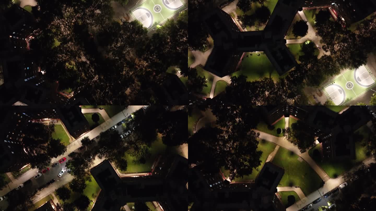 无人机拍摄-皇后桥宅邸-夜晚