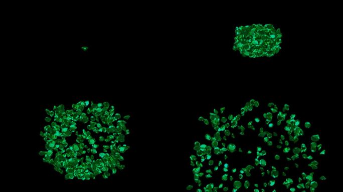 翡翠爆炸视觉特效宝石和宝石