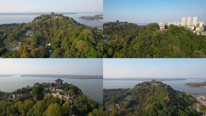 4K镇江北固山公园航拍