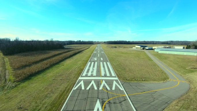 获得许可的机场跑道上空4K低空通道