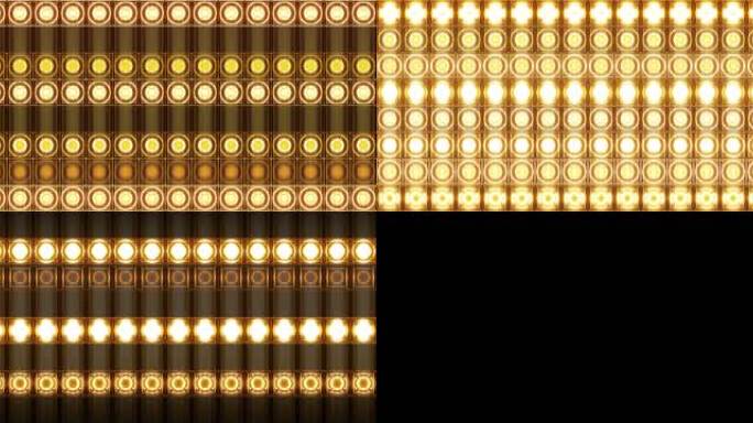 4K 金色LED矩阵灯珠灯墙-19