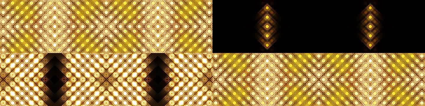 4K 金色LED矩阵灯珠灯墙-31