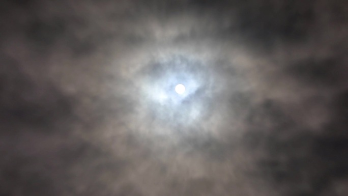 云遮日乌云运动透出太阳阴天云层细节丰富