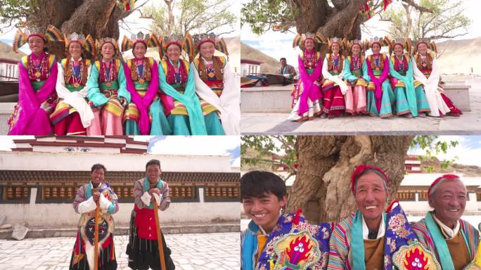 西藏非物质文化遗产 迥巴藏戏笑脸