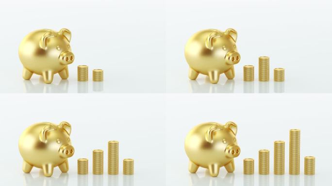 金猪存钱罐金币增长