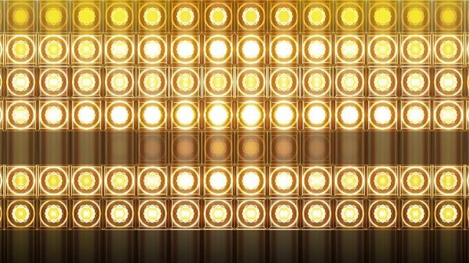4K 金色LED矩阵灯珠灯墙-06