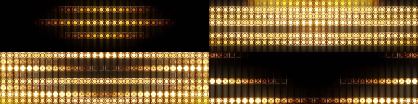 4K 金色LED矩阵灯珠灯墙-06